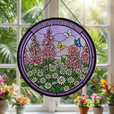 Panneau de vitrail de jardin 12 "H 12"