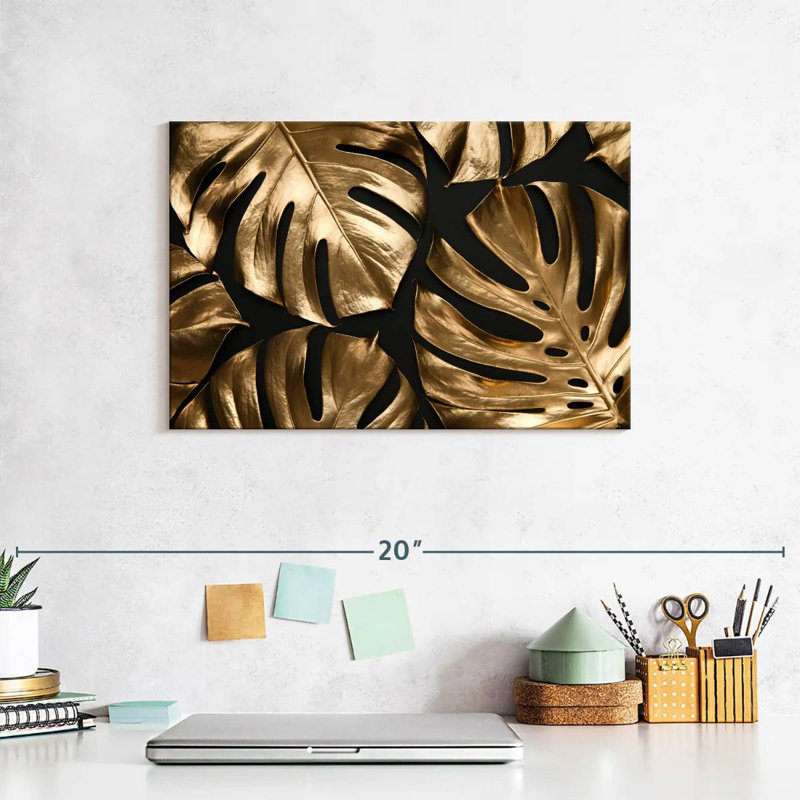 Harnek Golden Tropical Monstera, 8" H x 12" W