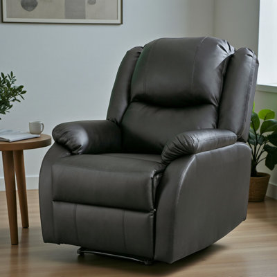 80cm Wide Faux Leather Standard Recline