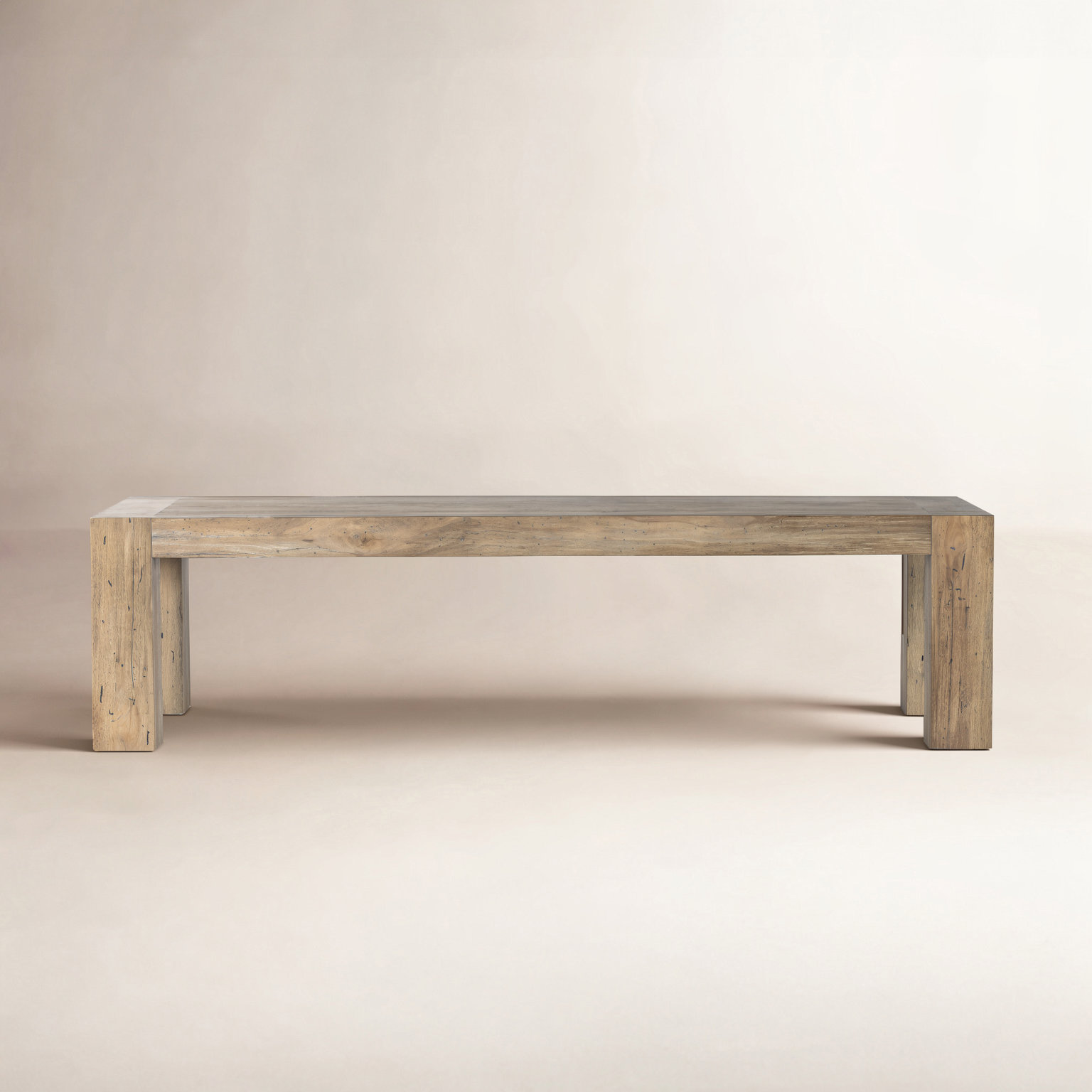 Lockney 108'' Dining Table, Rustic Wormwood Oak, 30'' H x 108'' W x 43'' D