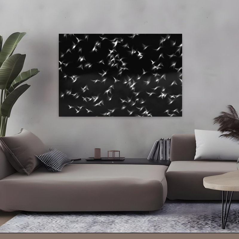 Starlings Abstract Contemporary Wall Art, 48" H x 32" W
