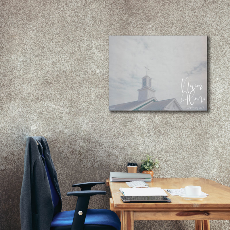 «Church - Never Alone» par Life BeautifuLEE, art mural sur toile, 34 po x 26 po, H 26 po x l 34 po