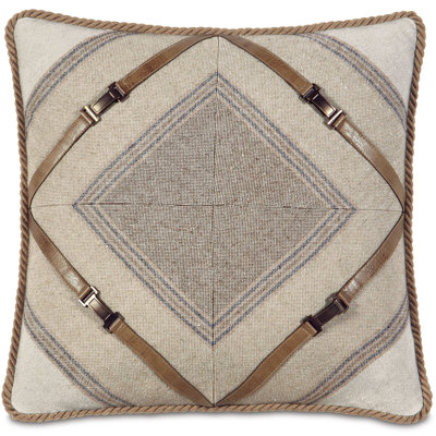 Aiden Appliqued Linen Throw Pillow
