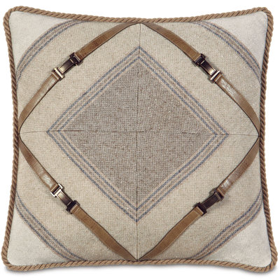 Aiden Buckle Throw Pillow Cover & Insert