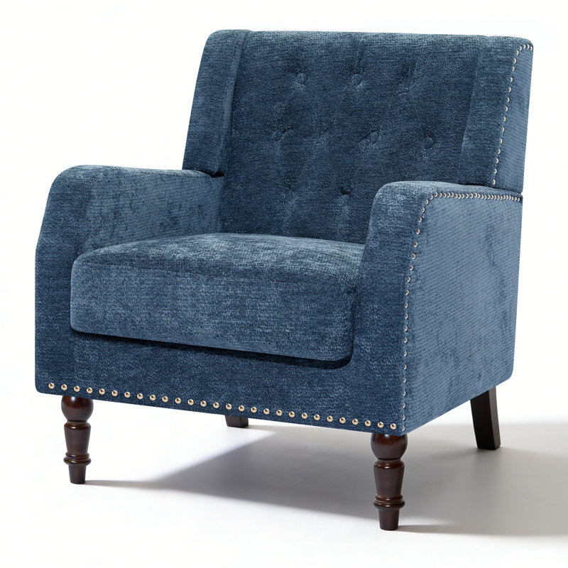 Fauteuil d'appoint rembourré 21,65 po, Bleu