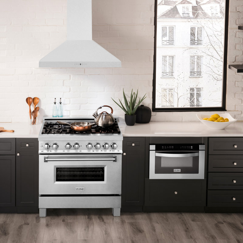 ZLINE 30" Convertible Vent Wall Mount Range Hood in Fingerprint Resistant Stainless Steel (8KL3S-30), 30"
