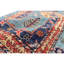 Tapis unique vert / rouge / bleu marine noué à la main de haute qualité