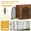 Dog Crate Furniture, Wooden Dog Crate, Indoor Kennel for Small/Medium/Large Dogs, End Side Table Animal Crates, Anti-Chew, Anti-Escape, Arched Door Design-1154395152-1273664652