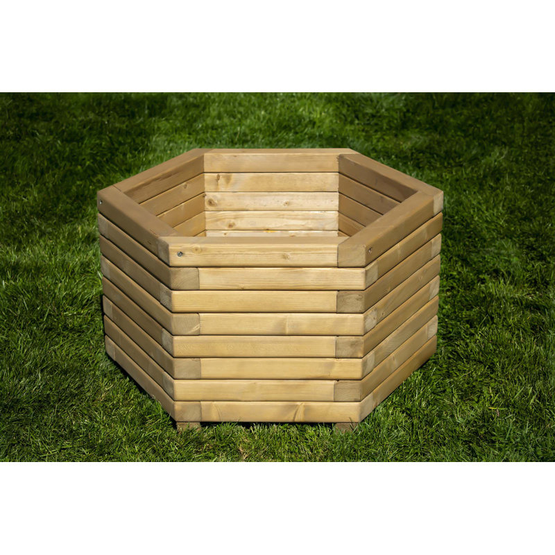 Buendia Handmade Wood Planter Box, 40cm H x 60cm W x 60cm D
