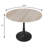Bristol Round Dining Table With Sintered Stone Top And Stainless Steel Pedestal Base-1210339148-1210339145