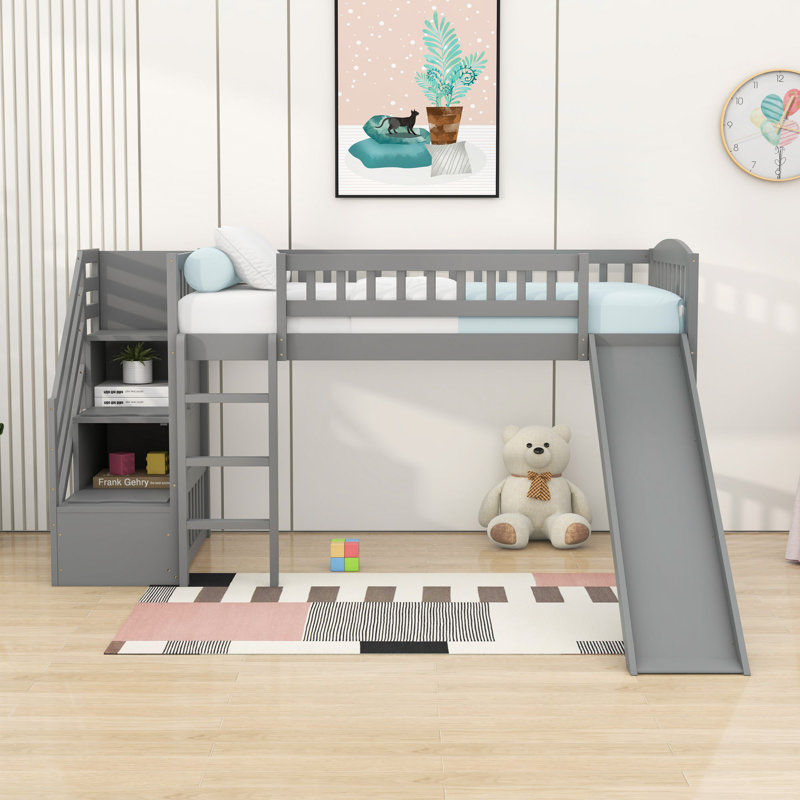 Lit mezzanine simple Erin-Lee par Harriet Bee, gris