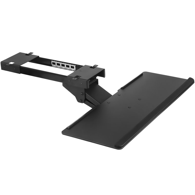 Mount-It! Under Desk Computer Keyboard and Mouse Tray, Ergonomic Keyboard Drawer with Gel Wrist Pad