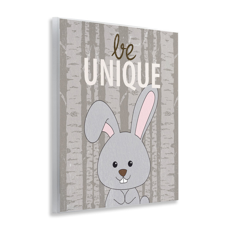 Plaque murale Be Unique Woodland Bunny, design par Kim Allen