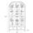 White Solid Wood+Glass Display Cases