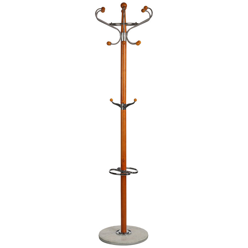 Freestanding Coat Rack, Light Natural