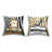Glam Zebra Print Fashion Book Stack 2 Piece Outdoor Printed Pillow Set by Madeline Blake