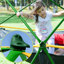 Centre de jeu à dôme d'escalade géométrique 12 pi avec hamac pour enfants, tour de dôme d'escalade extérieure, structure en acier résistant à la rouille et aux rayons UV, supporte jusqu'à 1000 lb pour le jeu sur la pelouse