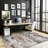 Machine-washable, foldable, ultra-soft short-pile printed rug Modern abstract oil painting design in brown-red tones Suitable for living rooms, bedrooms, studies, and hotels Indoor carpet-1253450229