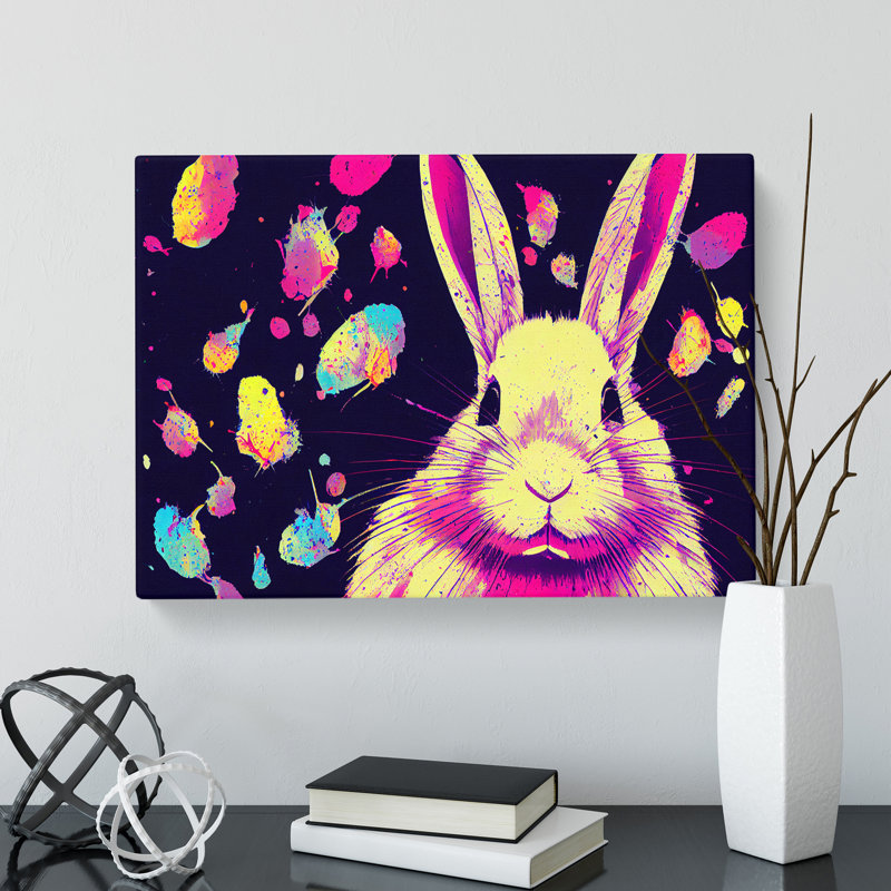 Rabbit Splash Vol.1 Abstract - Wrapped Canvas