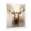 Portrait d'un orignal beige et doré - impressions sur toile-792492473-792492455