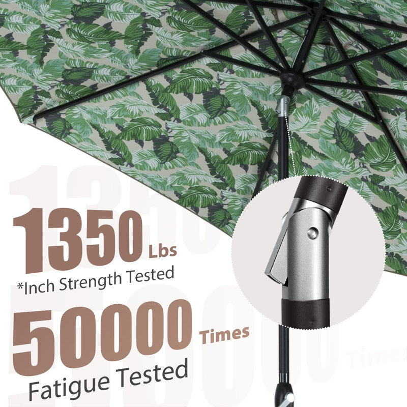 Parasol de marché hexagonal en polyester 10 '
