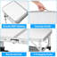 Table de camping pliante, table portative avec 3 tables de pique-nique réglables et pliables en aluminium léger avec couche en filet et pieds d'extension pour véhicule récréatif, barbecue et intérieur