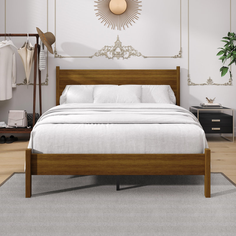 Branford Twin Platform Bed, Twin, Brown