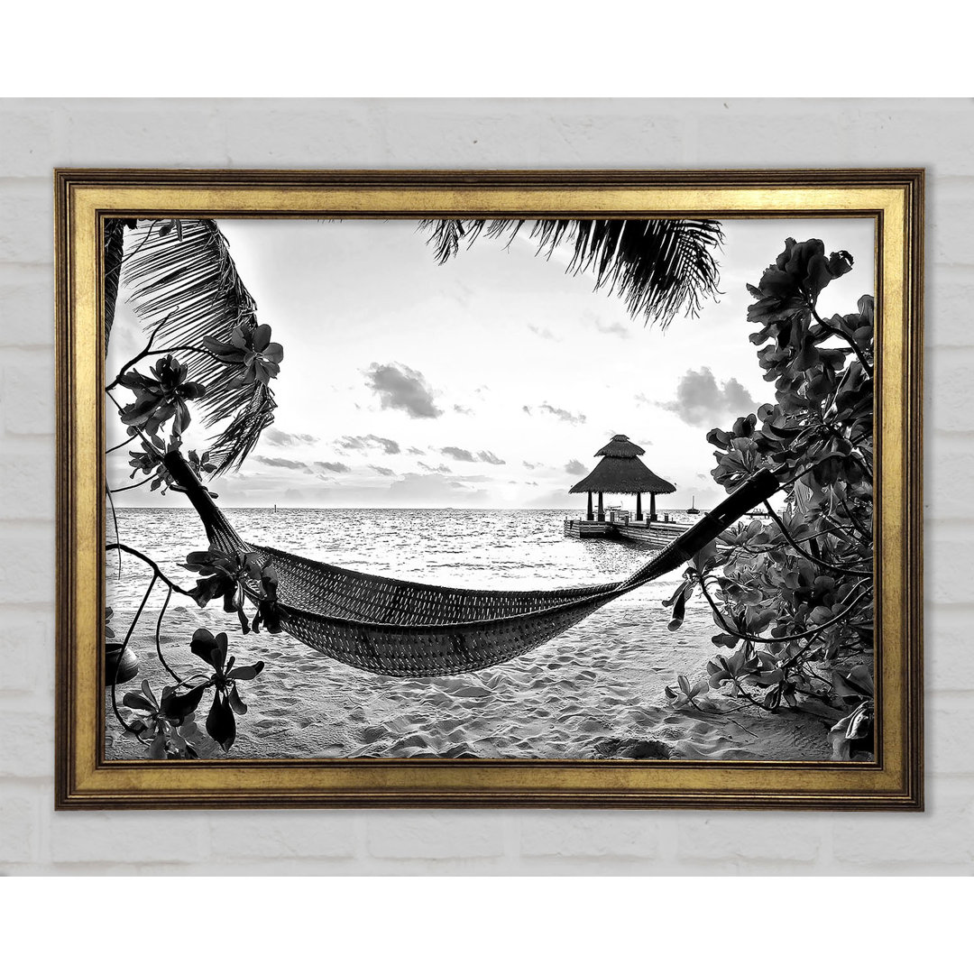 Gerahmtes Leinwandbild Tropical Paradise For Lovers