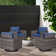 Ingvald Swivel Rocking Patio Wicker Chairs with Cushions (Set of 4)