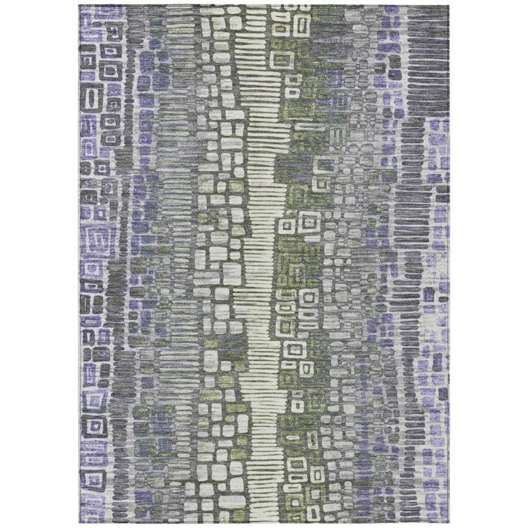 Machine Washable Indoor/Outdoor Jenning ACN2268 Geometric Rug