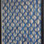 Abstrait art mural bleu foncé en papier-mâché