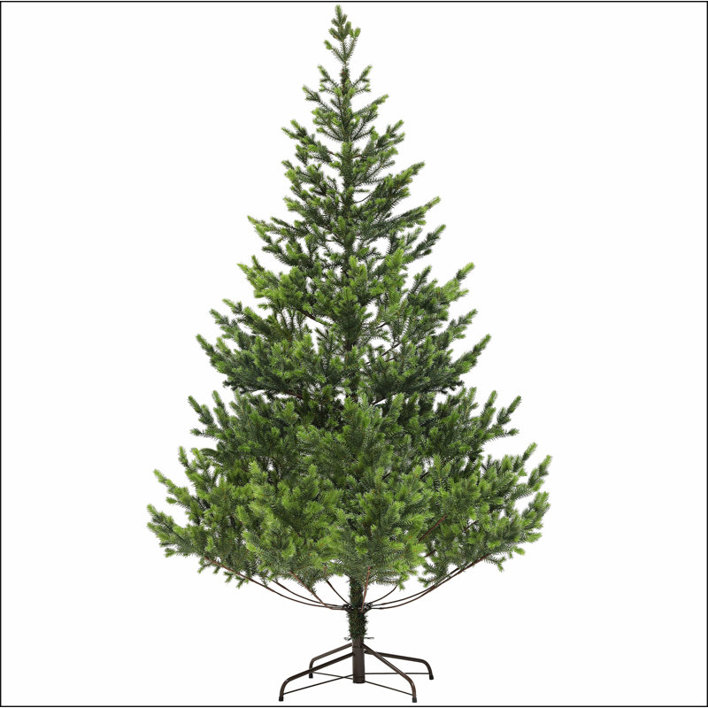 Arbre de Noël artificiel de 7 pi, cèdre réaliste clairsemé avec 2901 pointes, assemblage facile, arbre de Noël articulé pour les fêtes à domicile, vert
