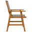 Chaise de patio en acacia avec coussin