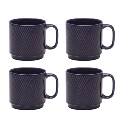 Modulus Mugs, Set of 4, Vapor
