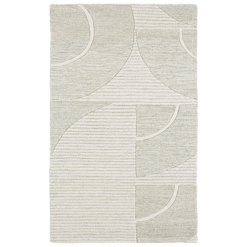 Metro 107 Hand Tufted 80% Wool; 20% Cotton Abstract Rug, Rectangle 3' x 5'