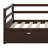 Shantee Twin Size Wooden Daybed with Trundle-1804737953