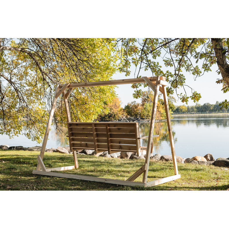 Western Red Cedar 8-ft A-Frame Swing Set