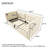 Twin Size Beige Velvet Upholstered Daybed With Hydraulic Storage, & Type - C Charging, Wooden Slats, And Back For A Practical Bedroom Furniture Back, Bed Frame Without Mattress, Convenient Charging-2121221362
