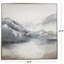 Paysage abstrait, peinture sur toile à cadre flottant