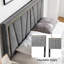 Tête de lit tapissier en bois massif Plympton H 56 po -72685277-72685264