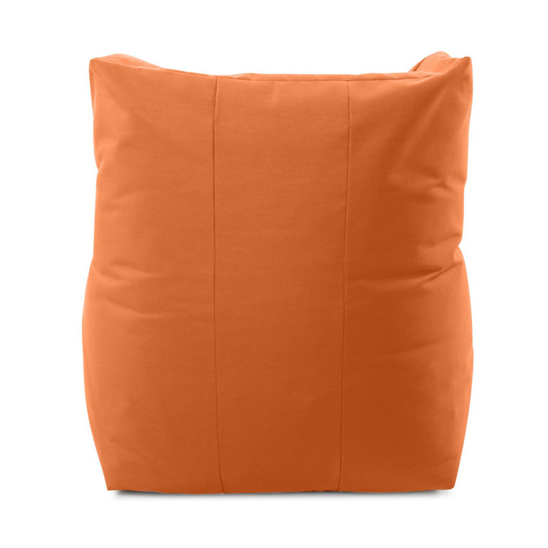 Pouf d'extérieur Kertis, mousse paysage marin, Orange
