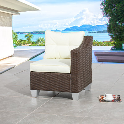Chaise de patio avec coussins Bohs
