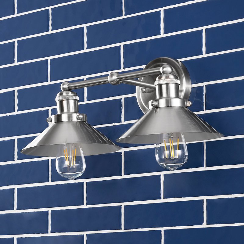 Éclairage pour meuble-lavabo en métal Bagatelle, Nickel, 2