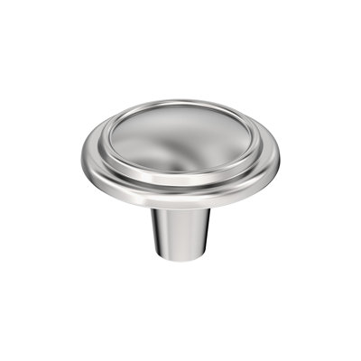 Hatfield 1-1/4 inch (32mm) Diameter Polished Chrome Cabinet Knob - 25 Pack