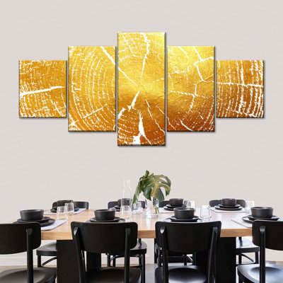 Golden Tree Rings 5 pièces