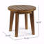 Table d'appoint en bois, extérieur 16 po Acacia