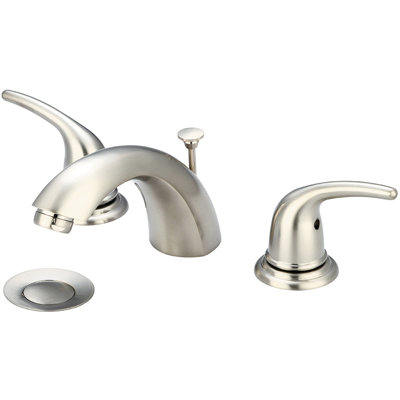Widespread 2-handle Bathroom Faucet with Drain Assembly