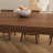 Brown Rectangular Solid Wood Dining Table-1181581329