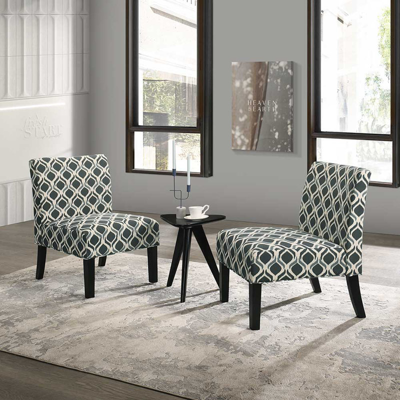 Ensemble de fauteuil de chambre, Gris/Jaune