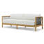 Reel Collection 82'' Wide Outdoor Teak Reversible Patio Sofa with Sunbrella Cushions-689161918